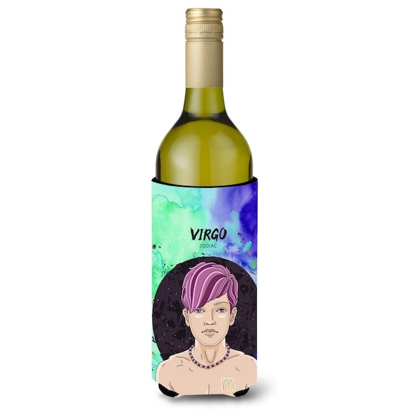 Carolines Treasures Virgo Zodiac Sign Wine Bottle Beverge Insulator Hugger - BB7322LITERK