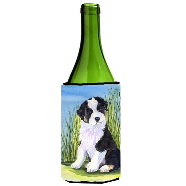 Carolines Treasures Australian Shepherd Wine bottle sleeve Hugger - 24 oz. - SS8372LITERK