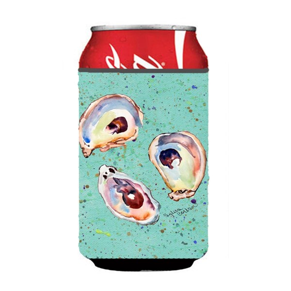 Carolines Treasures Oyster On Teal Can Or Bottle  Hugger - 8463CC