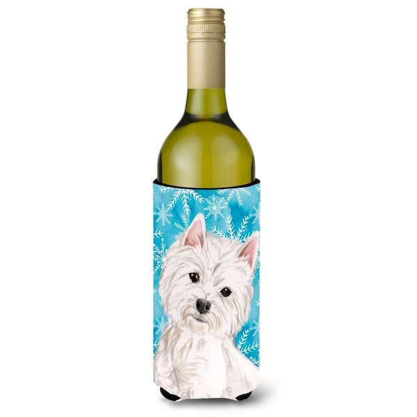 Carolines Treasures Westie Winter Wine Bottle Beverge Insulator Hugger - BB9429LITERK