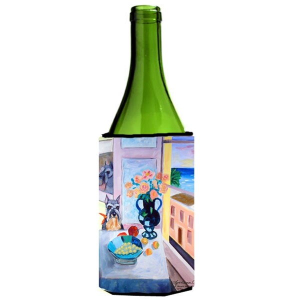 Carolines Treasures Schnauzer Wine bottle sleeve Hugger - 7255LITERK