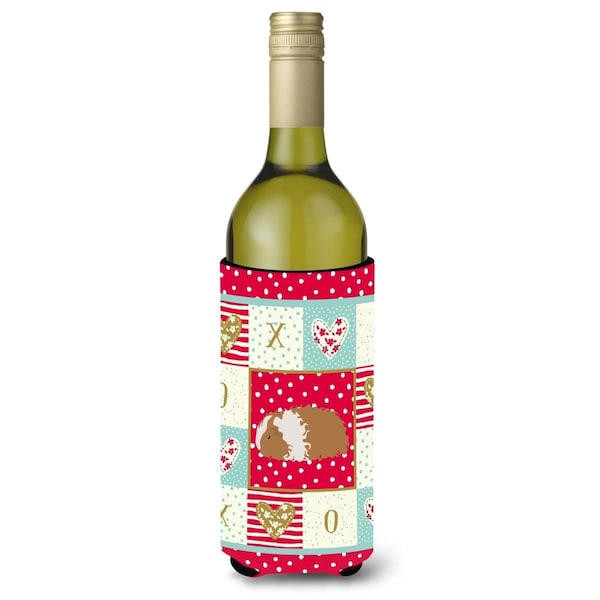 Carolines Treasures 24 oz Texel Guinea Pig Love Wine Bottle Hugger - CK5437LITERK