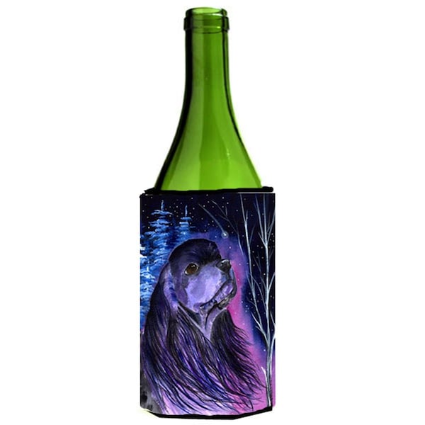 Carolines Treasures Starry Night Cocker Spaniel Wine bottle sleeve Hugger - SS8385LITERK
