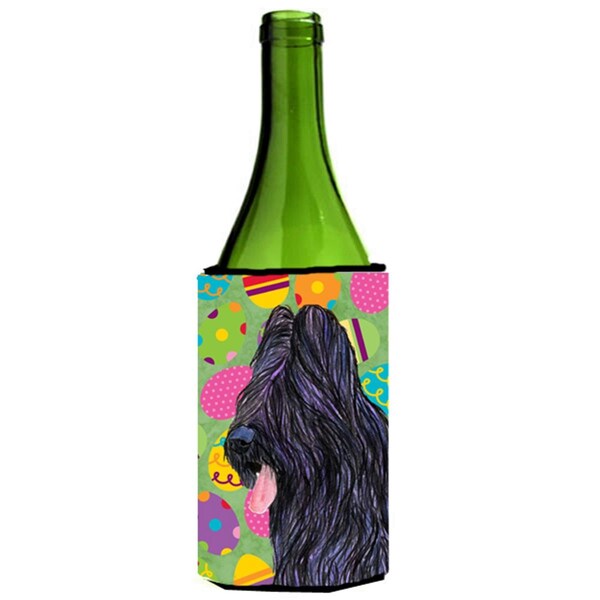 Carolines Treasures Briard Easter Eggtravaganza Wine bottle sleeve Hugger - SS4834LITERK