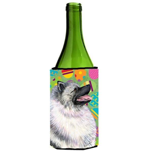 Carolines Treasures Keeshond Easter Eggtravaganza Wine bottle sleeve Hugger - SS4833LITERK