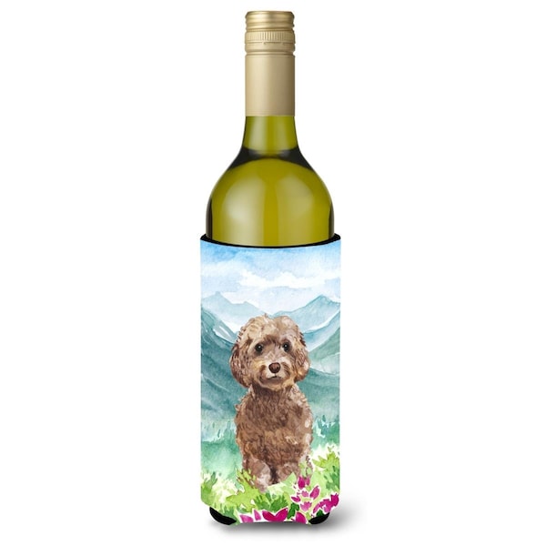 Carolines Treasures Mountian Flowers Labradoodle Wine Bottle Beverage Insulator Hugger - CK1988LITERK