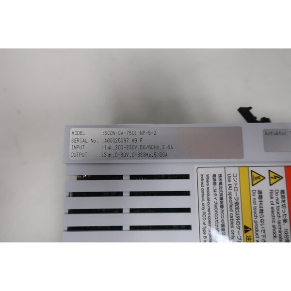 Controlador Iai 0-333Hz 200-230V-AC 0-80V-DC 3Ph Servo Drives and Amplifier - SCON-CA-750I-NP-5-2