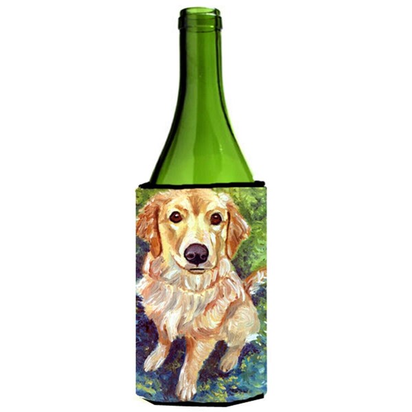 Carolines Treasures Golden Retriever Patience Wine Bottle Beverage Insulator Hugger - 7428LITERK