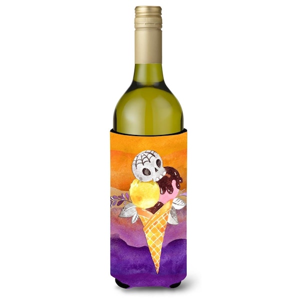 Carolines Treasures Halloween Sweets Ice Cream Skull Wine Bottle Beverge Insulator Hugger - BB7464LITERK
