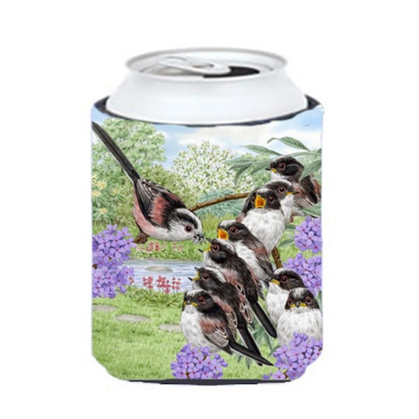 Carolines Treasures Long Tailed Tits by Sarah Adams Can or Bottle Hugger - ASAD0690CC