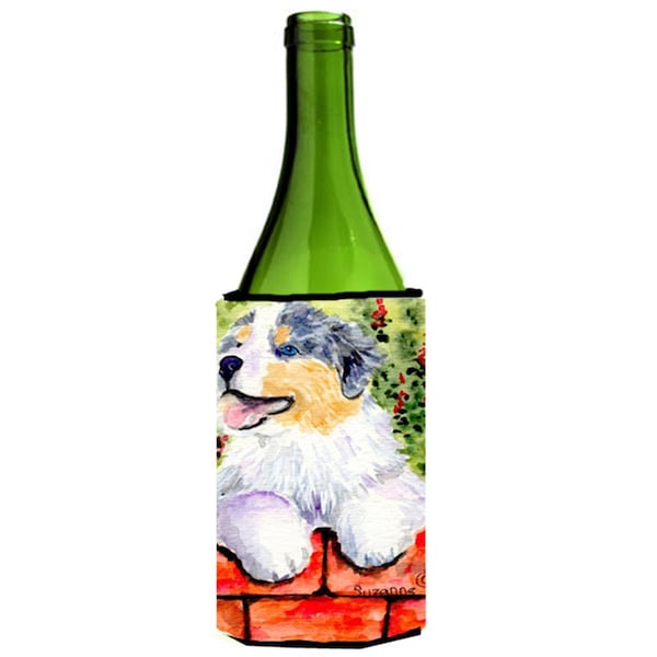 Carolines Treasures Australian Shepherd Wine bottle sleeve Hugger - 24 Oz. - SS8849LITERK