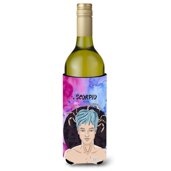 Carolines Treasures Scorpio Zodiac Sign Wine Bottle Beverge Insulator Hugger - BB7324LITERK