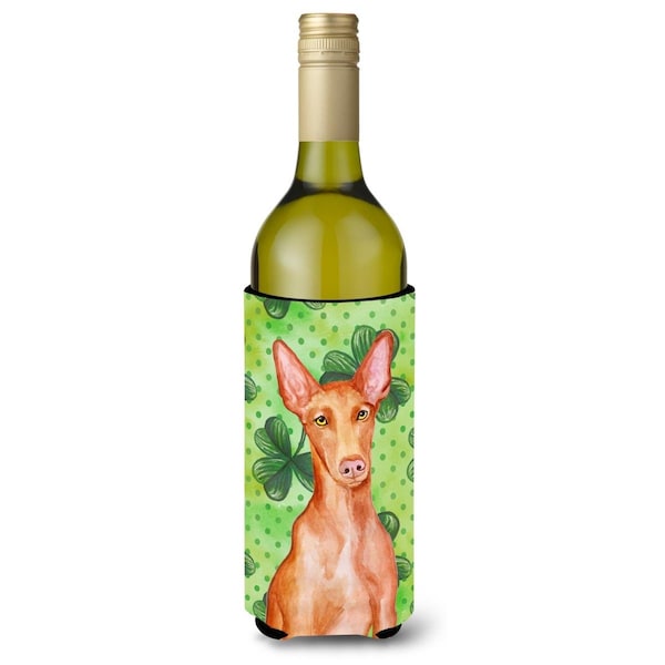 Carolines Treasures Pharaoh Hound St. Patricks Wine Bottle Beverge Insulator Hugger - BB9889LITERK