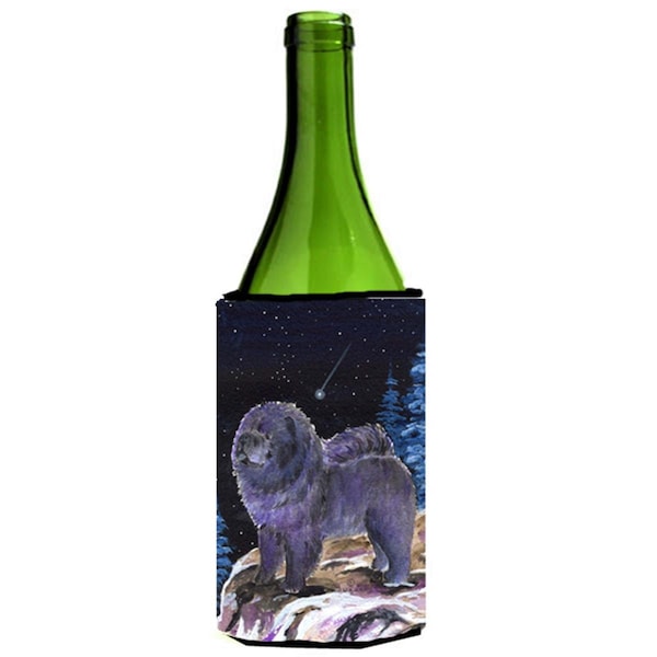 Carolines Treasures Starry Night Chow Chow Wine bottle sleeve Hugger 24 oz. - SS8456LITERK
