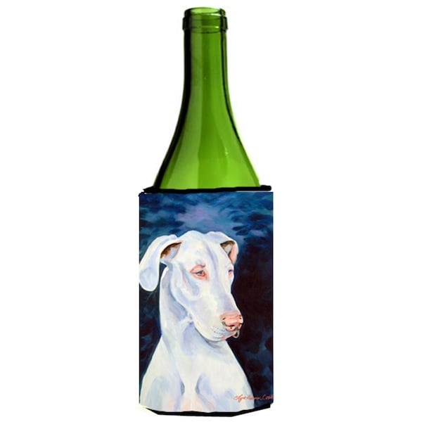Carolines Treasures White Great Dane Wine bottle sleeve Hugger - 24 Oz. - 7279LITERK
