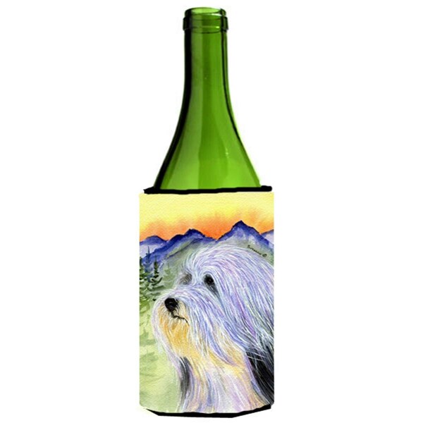 Carolines Treasures Bearded Collie Wine bottle sleeve Hugger 24 oz. - SS8244LITERK