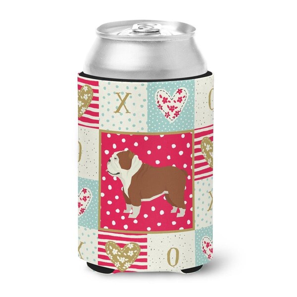 Carolines Treasures 12 oz English Bulldog Love Can or Bottle Hugger - CK5926CC