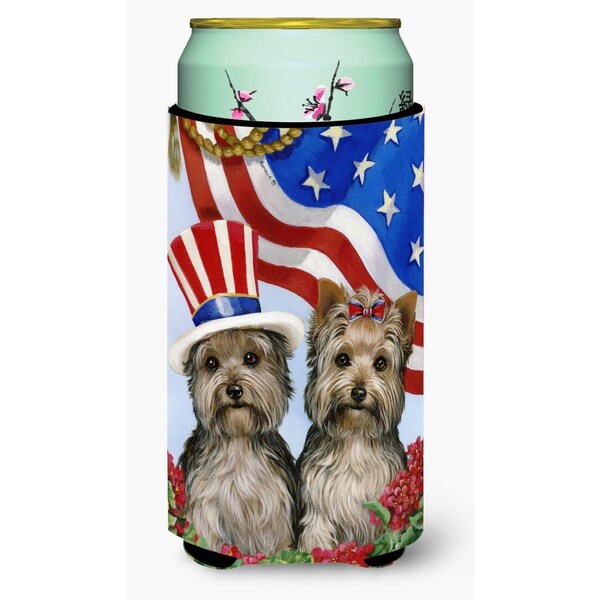 Carolines Treasures 22-24 oz Yorkie USA Tall Boy Hugger - PPP3245TBC