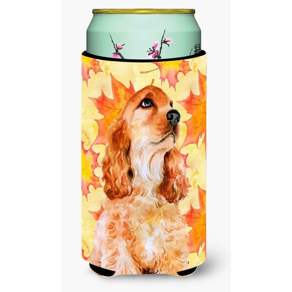 Carolines Treasures Cocker Spaniel Fall Tall Boy Beverage Insulator Hugger - BB9967TBC