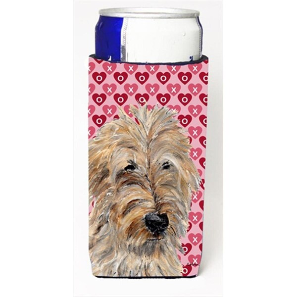Carolines Treasures Golden Doodle 2 Hearts And Love Michelob Ultra bottle sleeves Slim Cans  12 Oz. - SC9715MUK