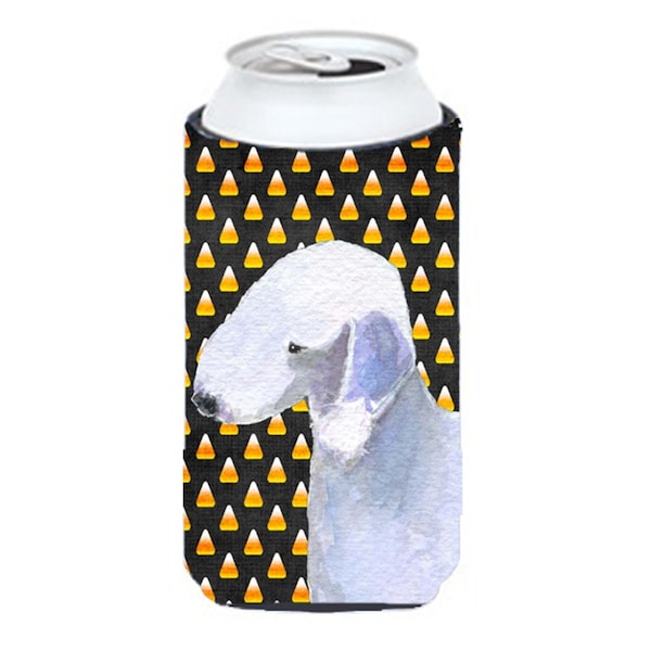 Carolines Treasures Bedlington Terrier Candy Corn Halloween Portrait Tall Boy bottle sleeve Hugger - 22 To 24 Oz. - SS4276TBC