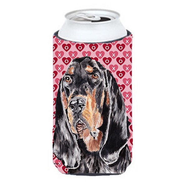 Carolines Treasures Coonhound Valentines Love Tall Boy bottle sleeve Hugger 22 to 24 oz. - SC9553TBC