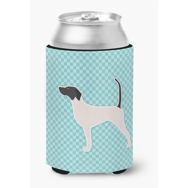 Carolines Treasures English Pointer Checkerboard Blue Can or Bottle Hugger - BB3695CC