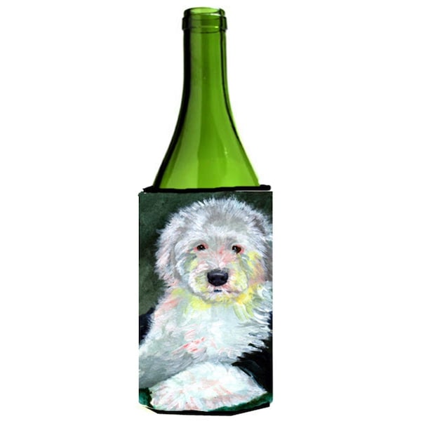 Carolines Treasures Old English Sheepdog Wine bottle sleeve Hugger - 7252LITERK