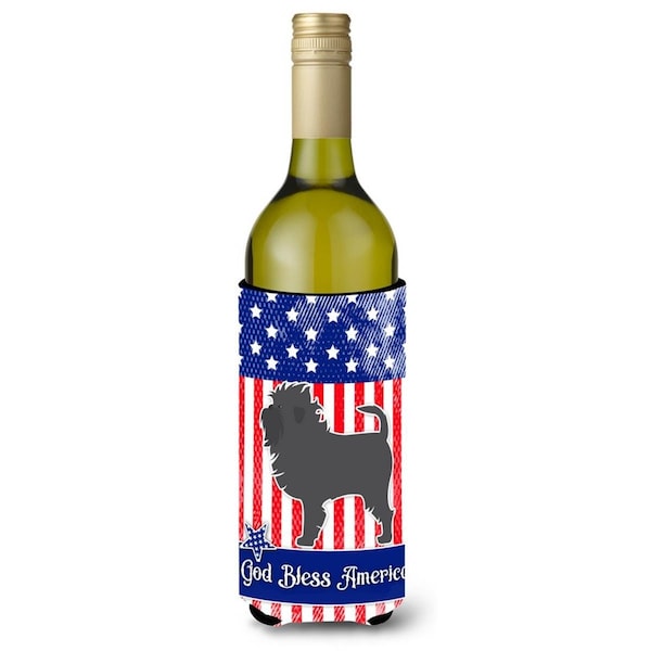 Carolines Treasures USA Patriotic Affenpinscher Wine Bottle Beverge Insulator Hugger - BB3348LITERK