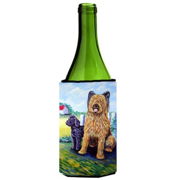 Carolines Treasures Briard Wine bottle sleeve Hugger - 24 oz. - 7092LITERK