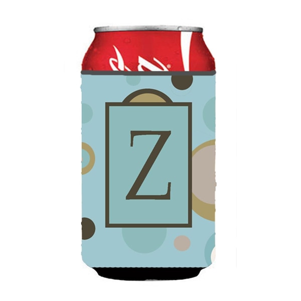 Carolines Treasures Letter Z Initial Monogram - Blue Dots Can Or Bottle  Hugger - CJ1013-ZCC