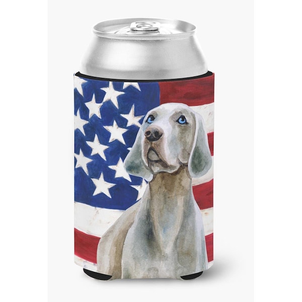 Carolines Treasures Weimaraner Patriotic Can or Bottle Hugger - BB9674CC