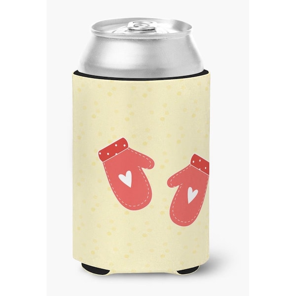 Carolines Treasures Oven Mitts on Yellow Can or Bottle Hugger - BB7282CC
