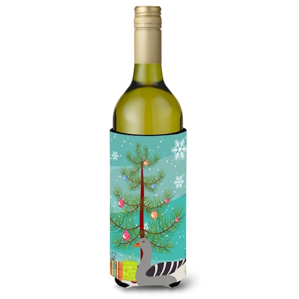 Carolines Treasures Pilgrim Goose Christmas Wine Bottle Beverge Insulator Hugger - BB9260LITERK