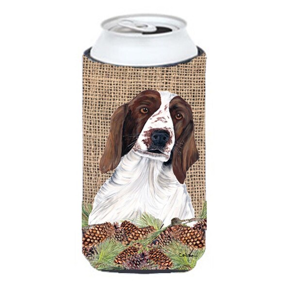 Carolines Treasures Welsh Springer Spaniel Tall Boy bottle sleeve Hugger - 22 To 24 oz. - SC9043TBC