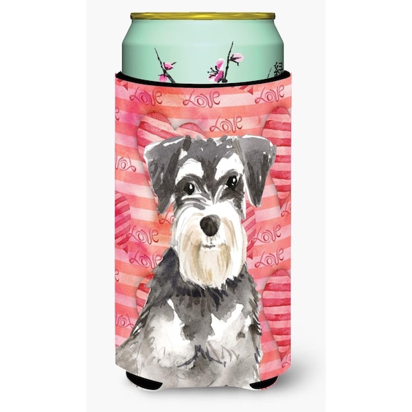 Carolines Treasures Love a Schnauzer No.2 Tall Boy Beverage Insulator Hugger - CK1759TBC