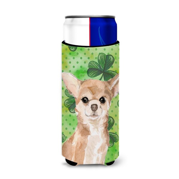Carolines Treasures Chihuahua St. Patricks Michelob Ultra Hugger for Slim Cans - BB9551MUK