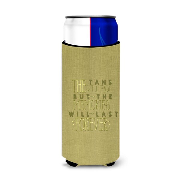 Carolines Treasures Tans Will Fade Memories Last Michelob Ultra Hugger for Slim Cans - BB5471MUK