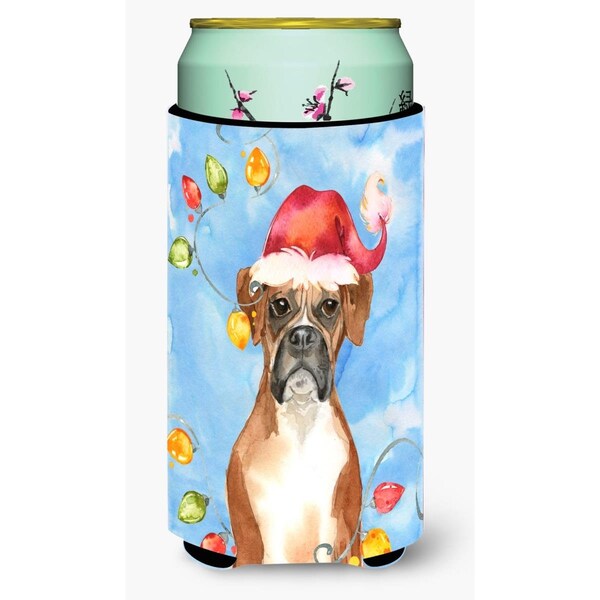 Carolines Treasures Christmas Lights Boxer Tall Boy Beverage Insulator Hugger - CK2468TBC