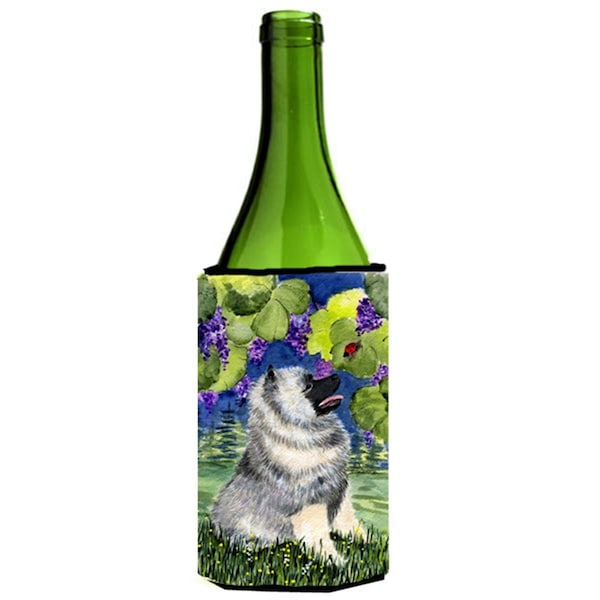 Carolines Treasures Keeshond Wine bottle sleeve Hugger - 24 oz. - SS8249LITERK
