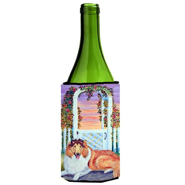 Carolines Treasures Collie Wine bottle sleeve Hugger - 24 oz. - 7147LITERK