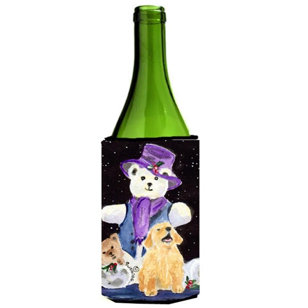 Carolines Treasures Golden Retriever Wine Bottle   Hugger - 24 oz. - SS8954LITERK