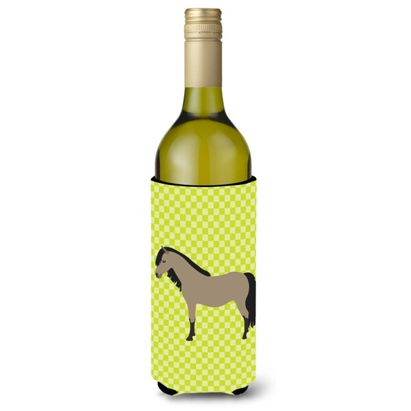 Carolines Treasures Welsh Pony Horse Green Wine Bottle Beverge Insulator Hugger - BB7736LITERK