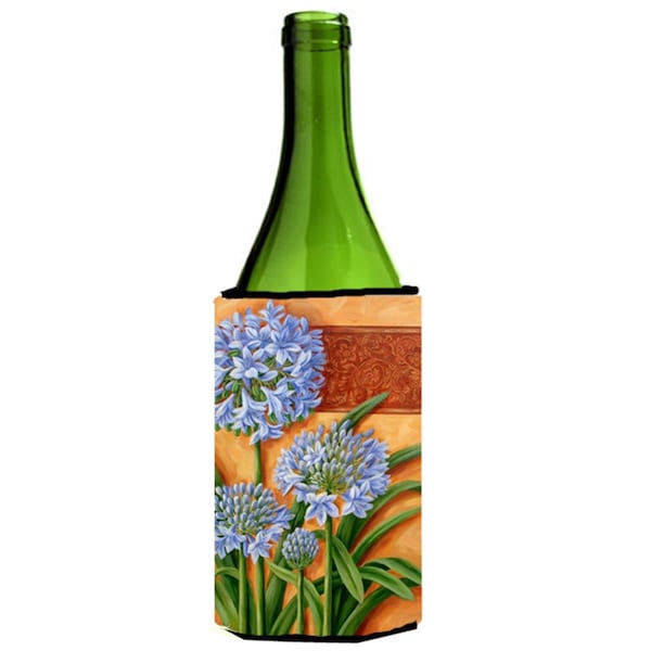 Carolines Treasures Agapanthus by Judith Yates Wine Bottle Can cooler Hugger - JYJ0072LITERK