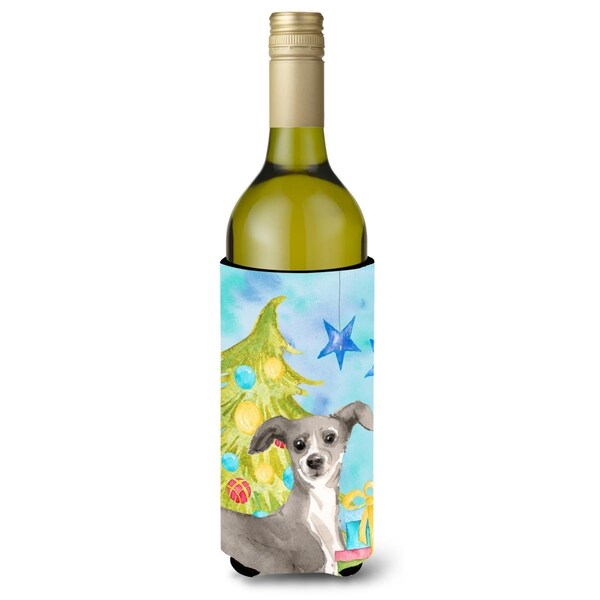 Carolines Treasures Italian Greyhound Christmas Wine Bottle Beverge Insulator Hugger - BB9422LITERK