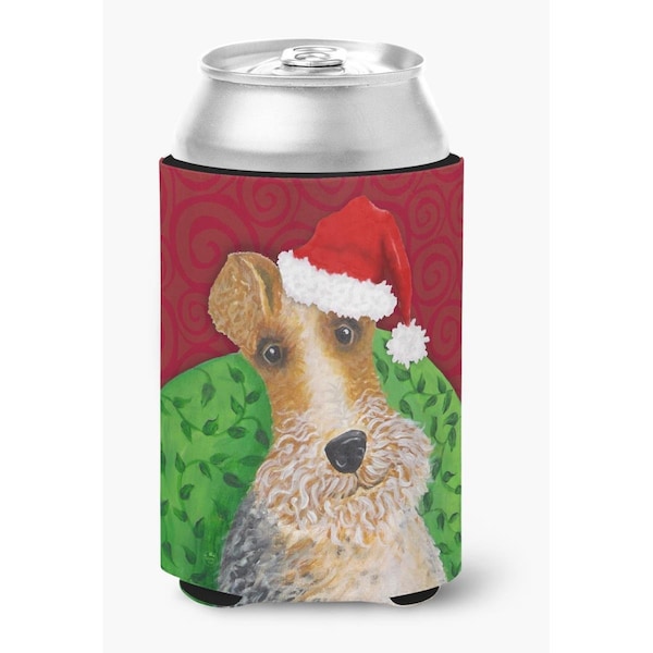 Carolines Treasures Wire Fox Terrier Christmas Can or Bottle Hugger - VHA3040CC