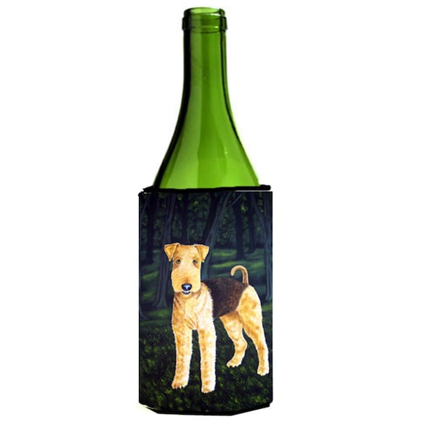 Carolines Treasures Delta Airedale Terrier Wine Bottle Can cooler Hugger - AMB1188LITERK