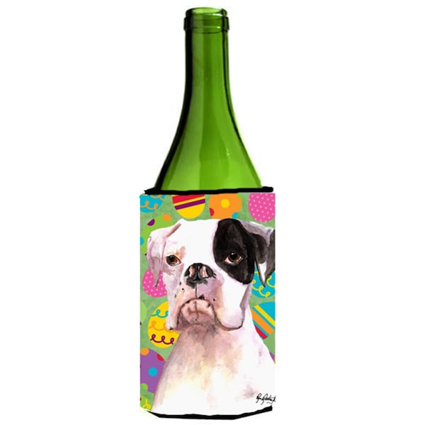 Carolines Treasures Cooper Eggravaganza Boxer Easter Wine bottle sleeve Hugger 24 oz. - RDR3018LITERK