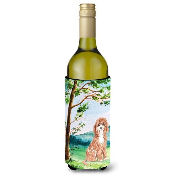 Carolines Treasures Under the Tree Cavapoo Wine Bottle Beverage Insulator Hugger - CK2575LITERK