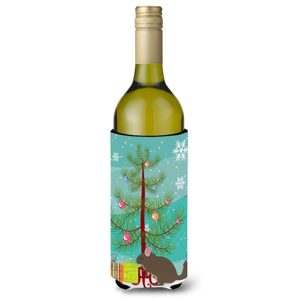Carolines Treasures Chinchilla Christmas Wine Bottle Beverge Insulator Hugger - BB9242LITERK
